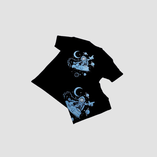 BLUE GRAPHIC TEE